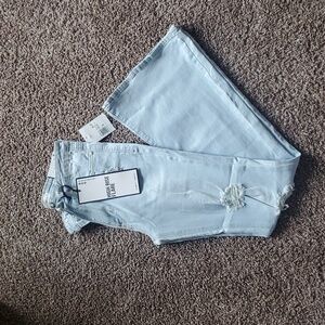 ALMOST FAMOUS Womens HighRise Distressed Flare Jeans